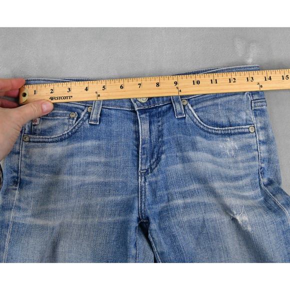 Ag Adriano Goldschmied Jeans Stevie Cuff Women's 25P (27x24) Distressed - Picture 9 of 11